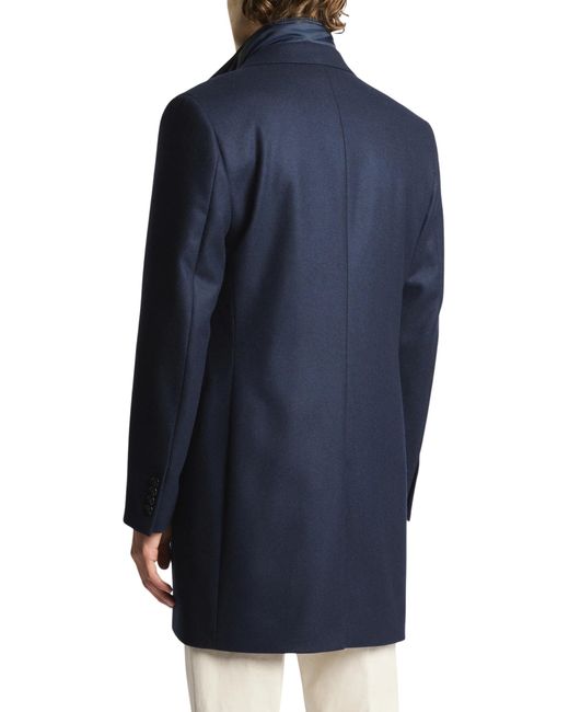 Fay Blue Coat With Inner Down Jacket for men