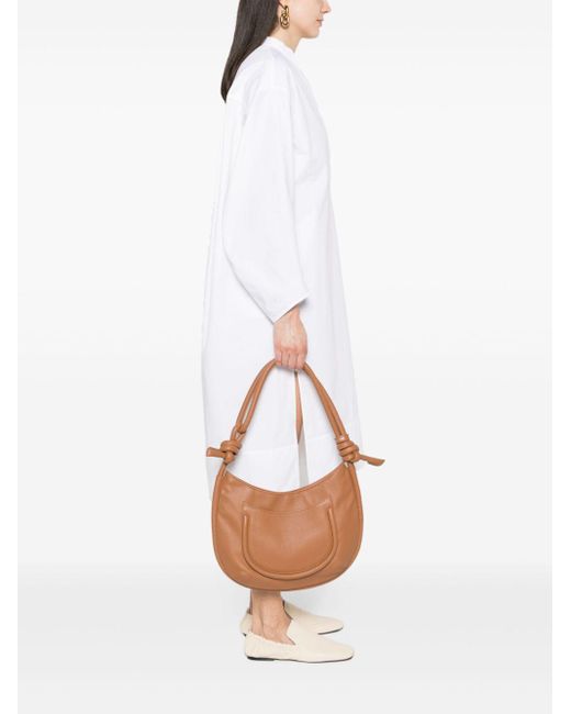 Zanellato Brown Small Demi' Leather Shoulder Bag