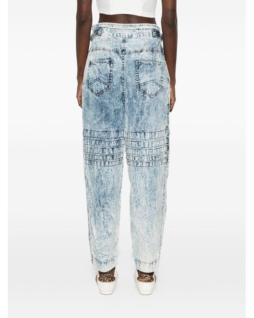 Isabel Marant Blue Mellya Cotton Trousers
