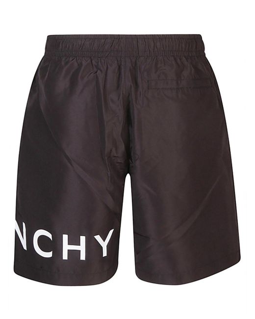 Givenchy Gray Swimsuit With Logo for men