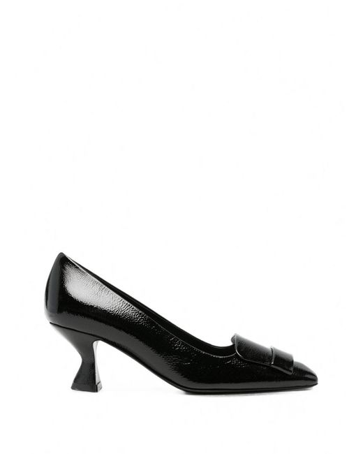Sergio Rossi Black Leather Pumps