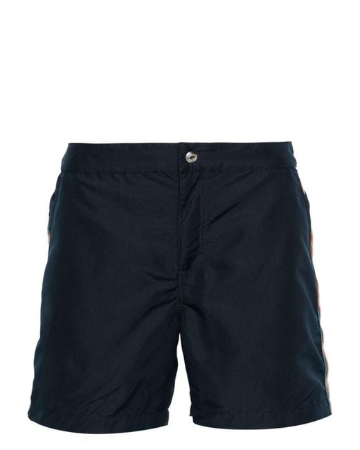 Paul Smith Blue Signature Stripe Swim Shorts for men