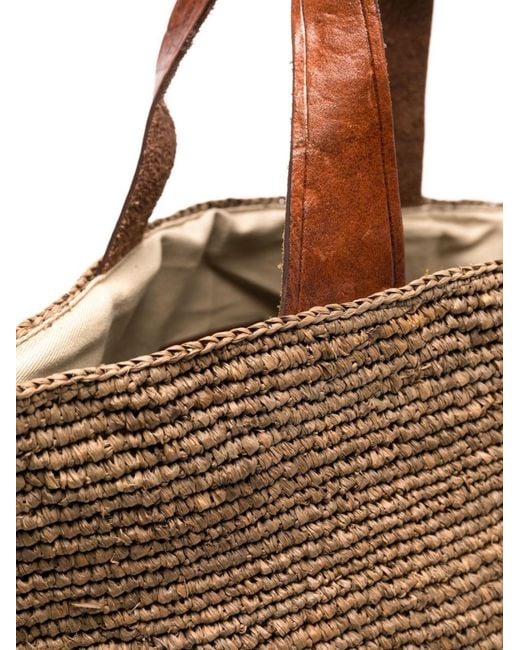 IBELIV Brown Mirozy Raffia Bag