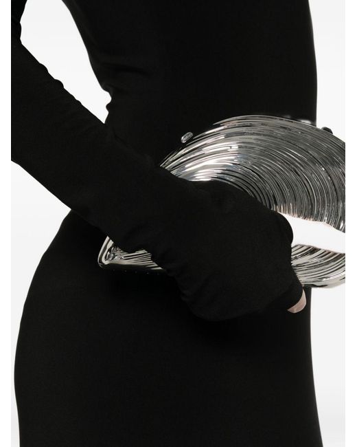 Norma Kamali Black Turtle-Neck Long Dress