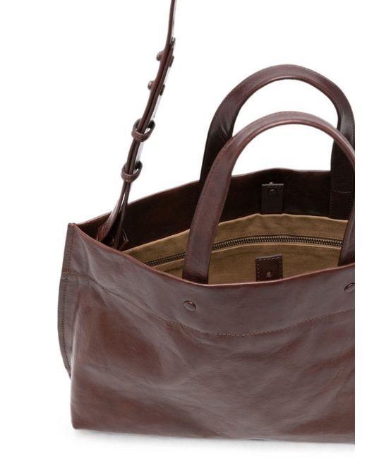 Lihann George Brown Elli Leather Tote Bag
