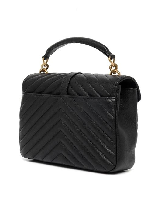 Borsa College Medium di Saint Laurent in Black