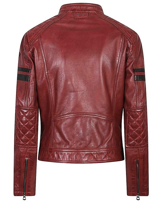 Daytona 73 Red Walkora Leather Moto Jacket