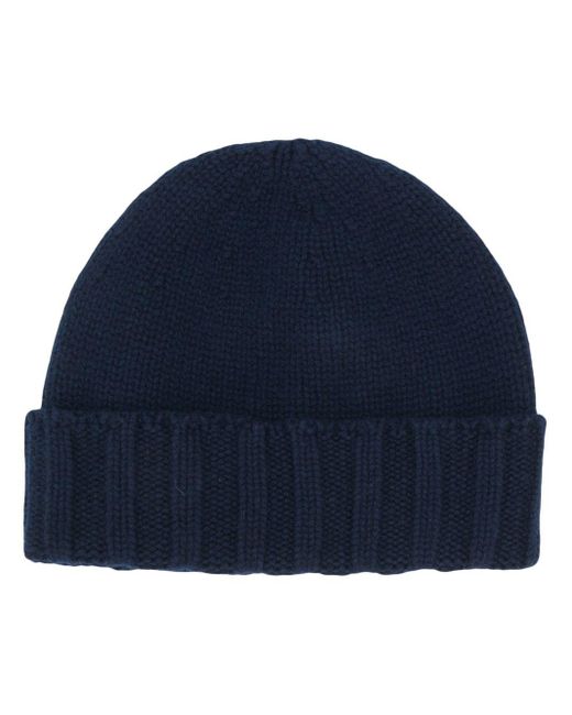 Drumohr Blue Thin Wool Hat for men