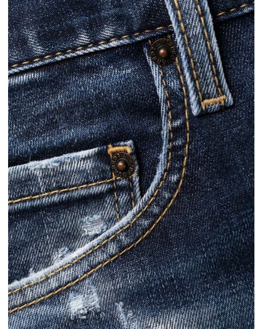 DSquared² Blue Cotton Jeans for men