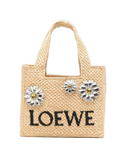 Loewe Natural Loewe Font Daisy Mini Tote