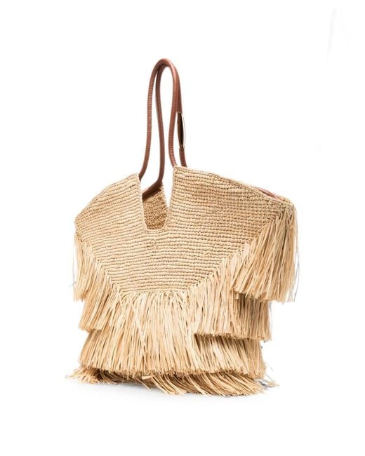 Zimmermann Natural Goldentime Medium Rafia Tote
