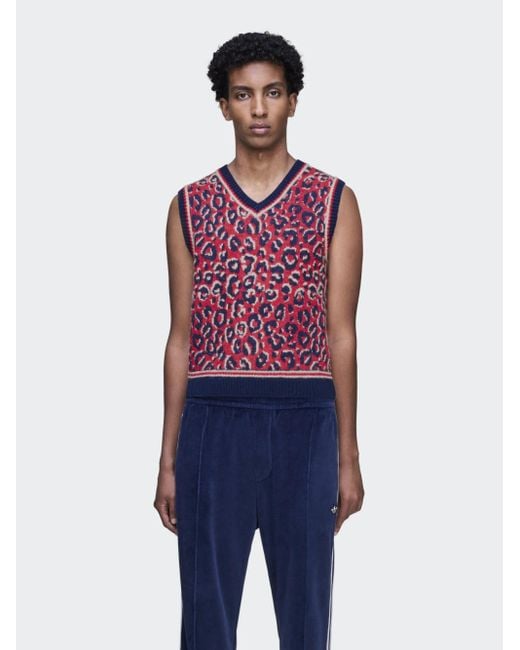 Adidas by Wales Bonner Red Sweater Wb Knit Vest for men