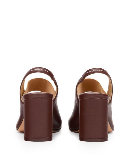 MM6 by Maison Margiela Brown Anatomic Leather Sandals