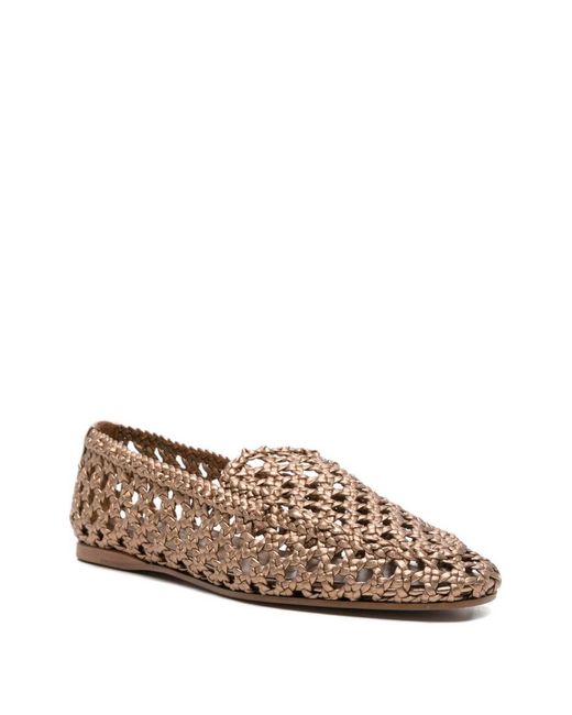 Forte_forte White Leather Loafers