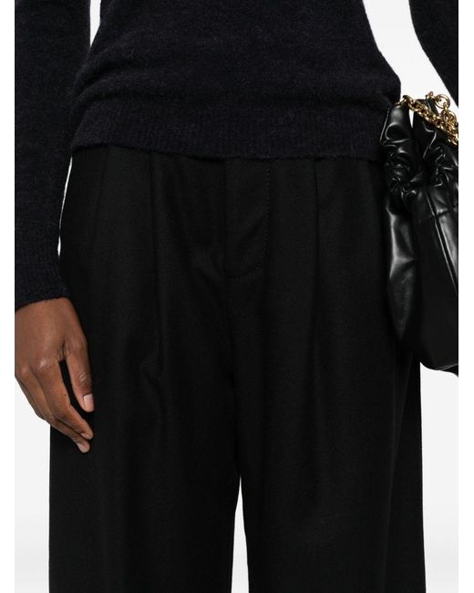 Susanne Bommer Black Cotton Blend Trousers