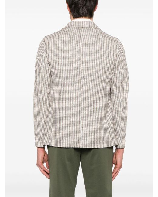 Circolo 1901 Gray Cotton And Linen Blend Jacket for men