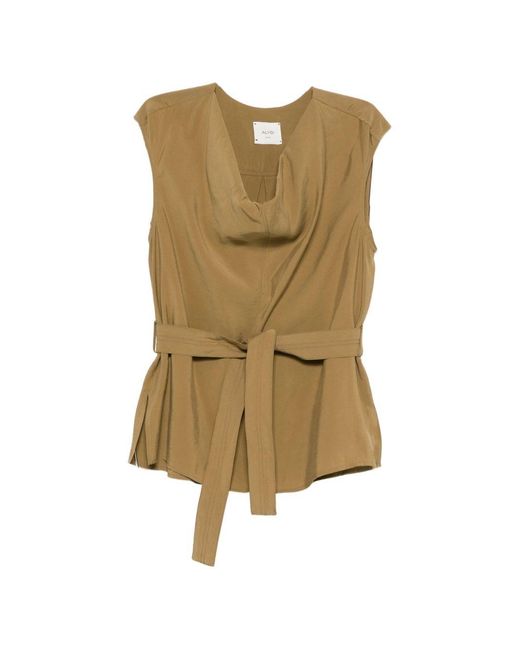 Alysi Natural Sleeveless Top