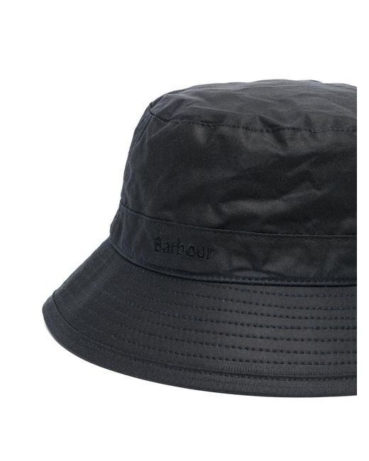 Cappello Bucket Con Ricamo di Barbour in Black