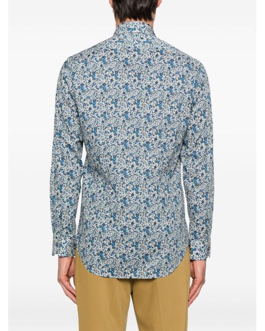 Paul Smith Blue Printed Shirt for men