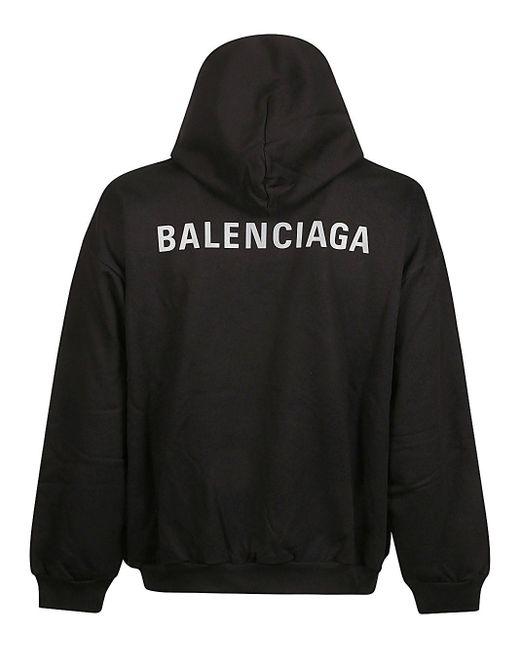Balenciaga Black Sweatshirt With Logo for men