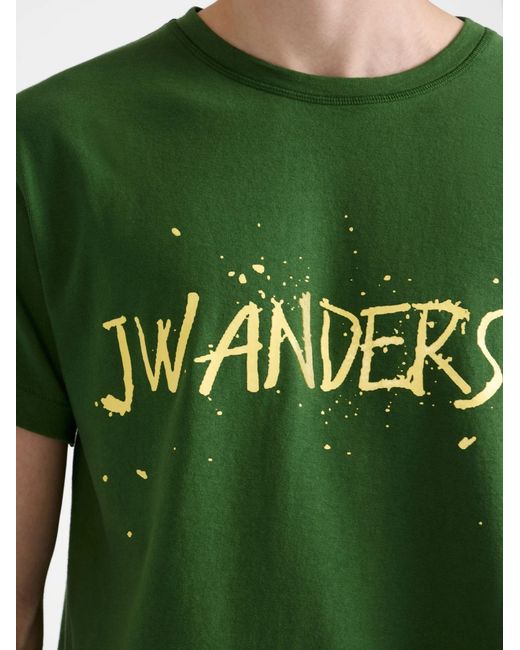 J.W. Anderson Green T-Shirt With Logo for men