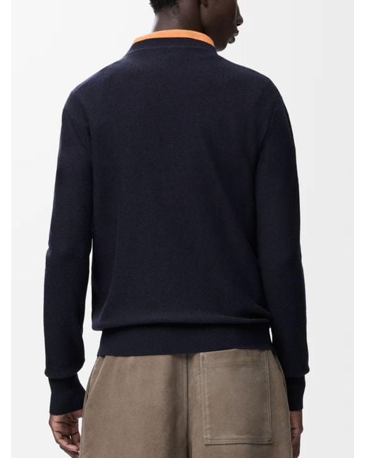 Loewe Blue Pullover With Logo for men