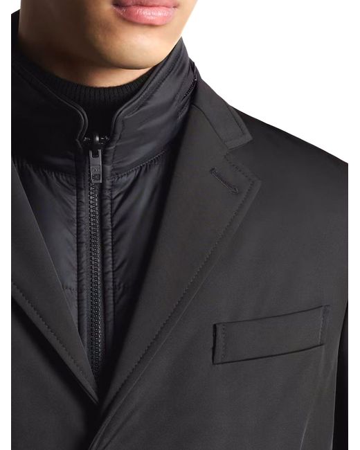 Fay Blue Double Breasted Coat for men