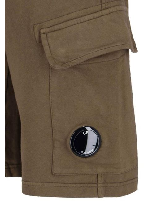 C P Company Green Bermuda Cargo for men