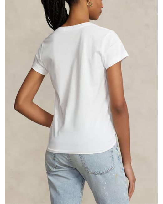 Polo Ralph Lauren White Cotton T-Shirt