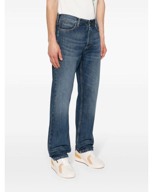 Carhartt Blue Marlow Mid-rise Straight-leg Jeans for men