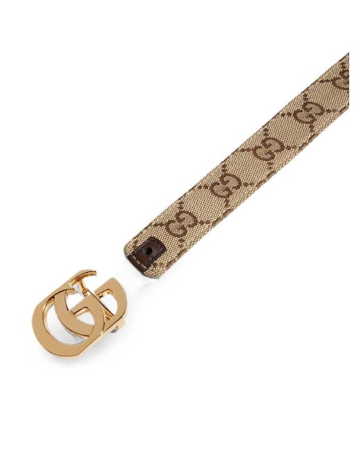 Gucci White Gg Marmont Reversible Belt