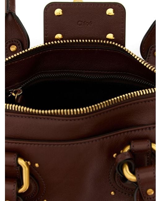 Chloé Brown Paddington Small Leather Shoulder Bag