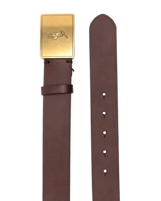 Polo Ralph Lauren Brown Polo Pony Leather Belt for men