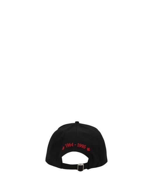 Disquared Patch Hat di DSquared² in Black da Uomo