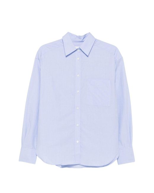 Closed Blue Cotton Oversized Shirt