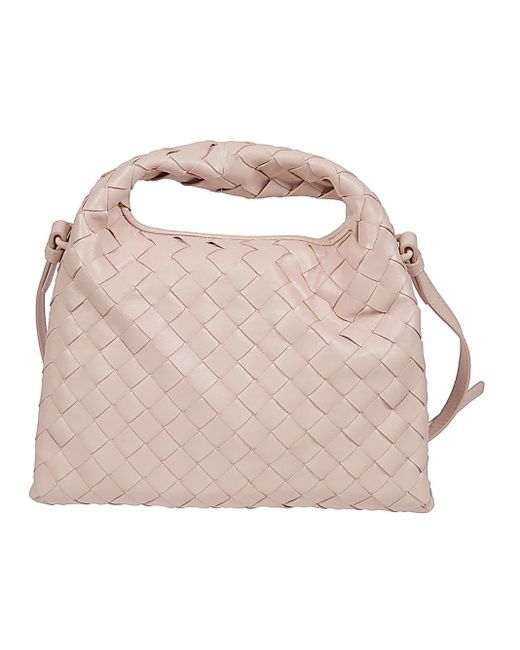 Bottega Veneta Pink Hop Mini Leather Handbag