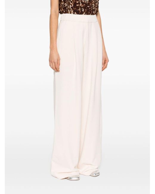 Dries Van Noten White Hartia Cotton Trousers