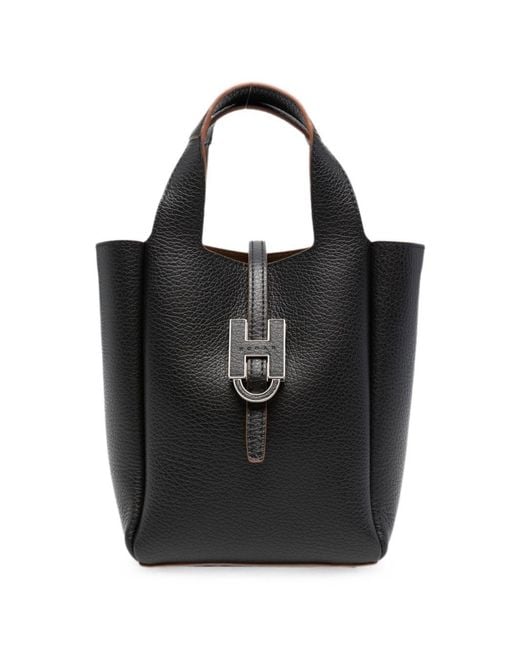 Hogan Black Trend Mini Leather Tote