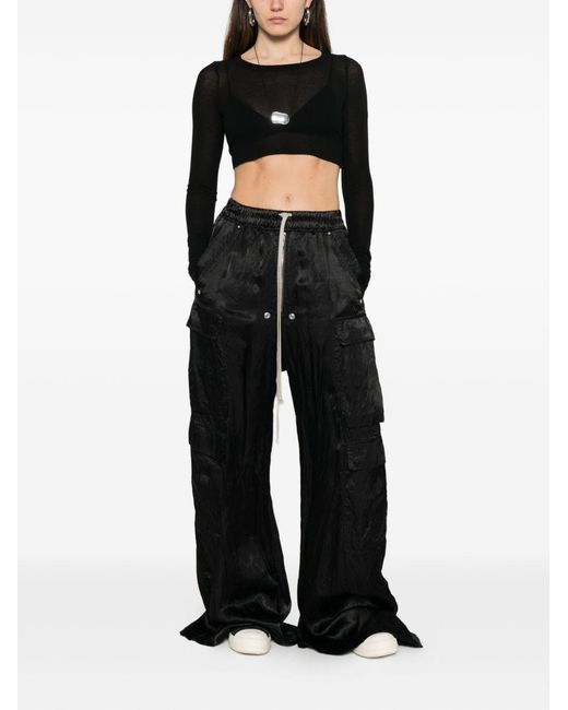 Rick Owens Black Cropped Top