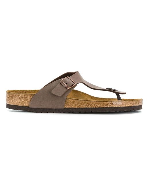 Birkenstock Brown Gizeh Thong Sandals for men