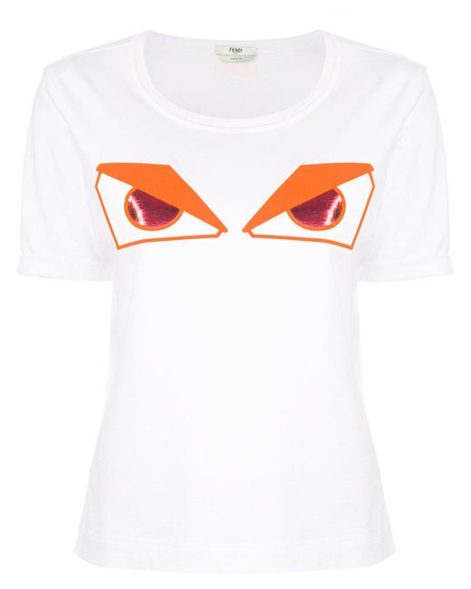 fendi yellow eyes shirt