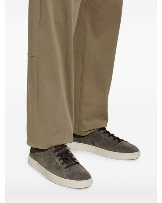 Tod's Gray Suede Leather Sneakers for men