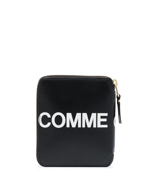 Comme des Garçons Black Bi-Fold Wallet With Zip for men