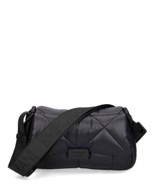 Borsa A Tracolla Trapuntata di Emporio Armani in Black