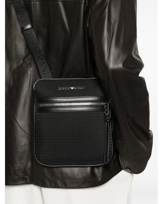 Emporio Armani Black Crossbody Bag for men