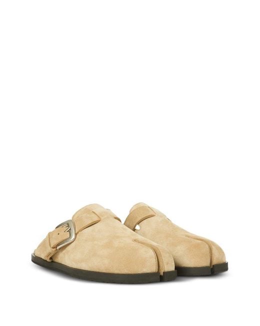 Maison Margiela White Leather Slippers for men