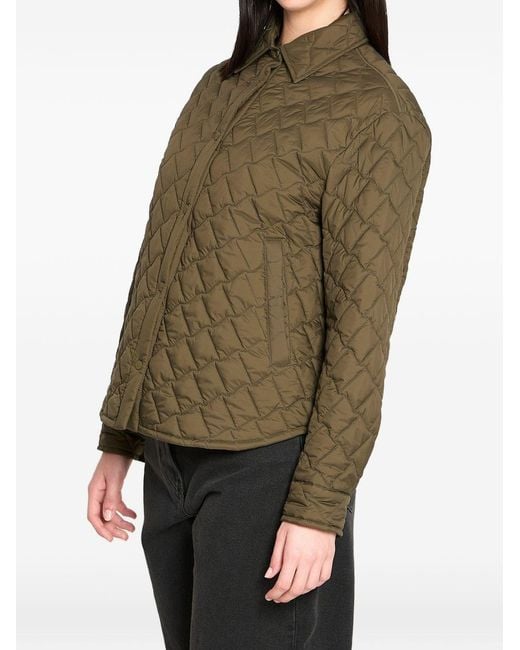 Herno Green Nylon Quilted Jacket