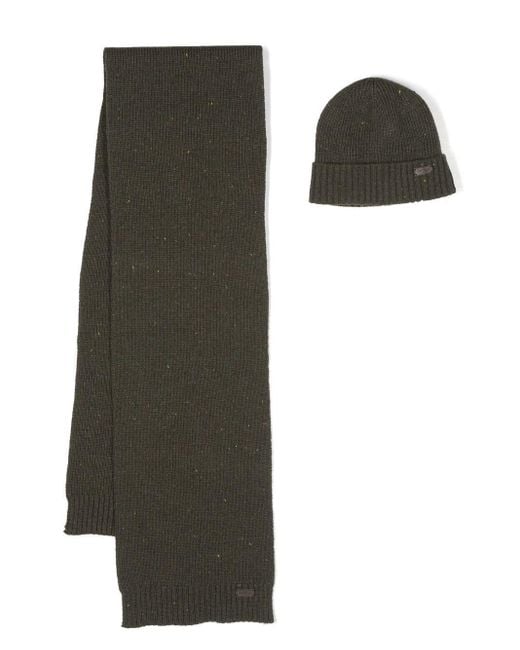 Barbour Green Beanie &amp for men