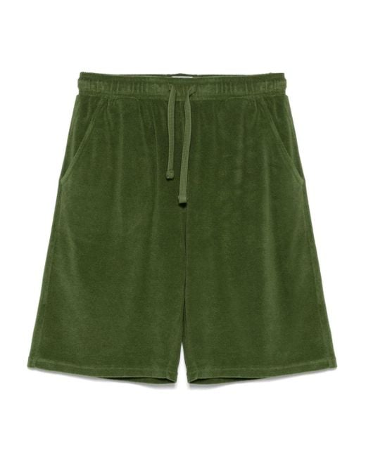 Mc2 Saint Barth Green Randle Sponge Shorts for men
