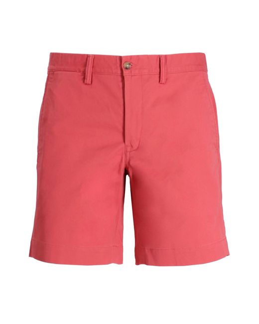 Polo Ralph Lauren Red Chino Shorts for men